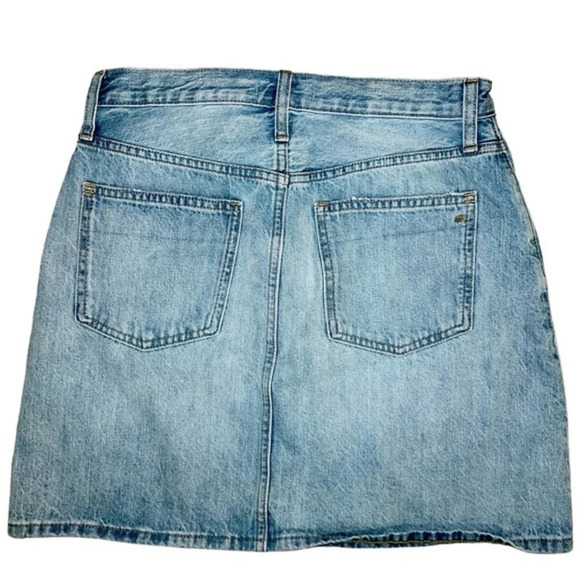 Madewell Rigid Denim Aline Mini Skirt - Picture 1 of 9